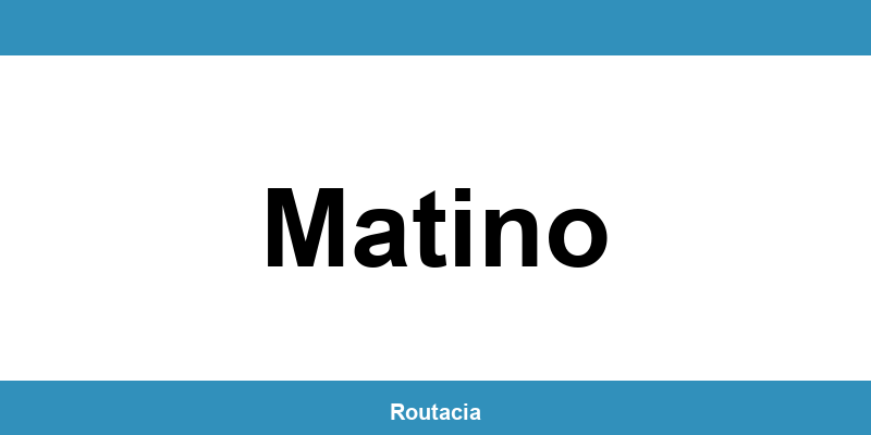 Delegazione ACI a Matino: contatti e orari