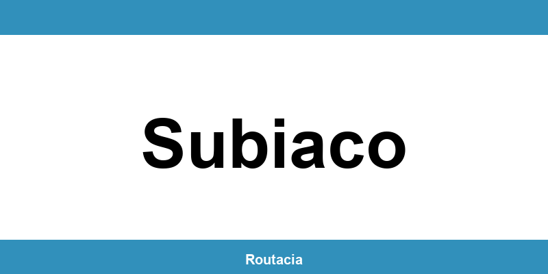 Delegazione ACI a Subiaco: contatti e orari