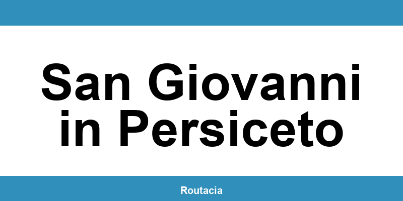 Delegazione ACI a San Giovanni in Persiceto: contatti e orari